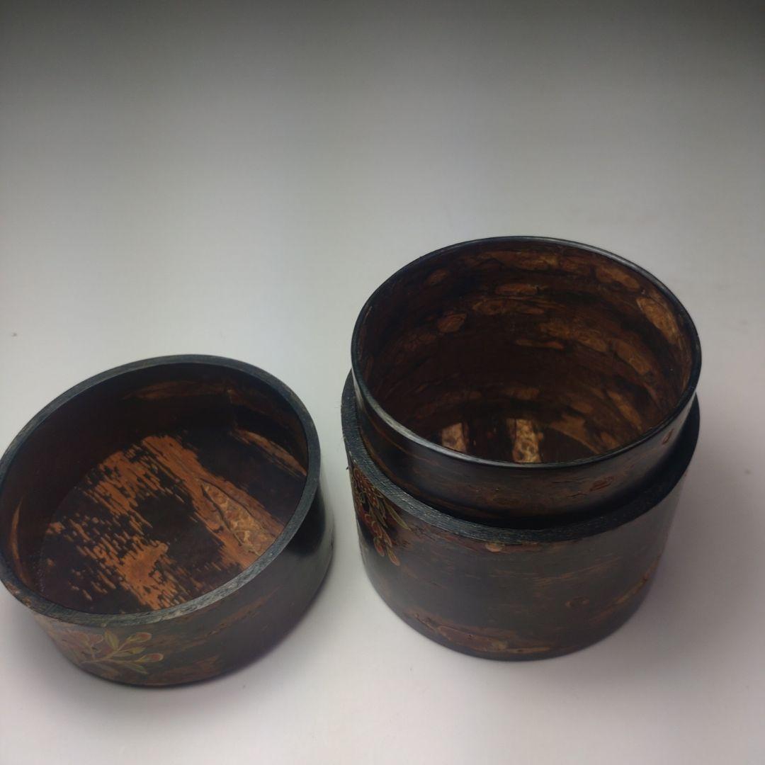 イ125 棗『佐々木麗峰』『桜蒔絵　桜の木　中次棗　共箱』茶道具