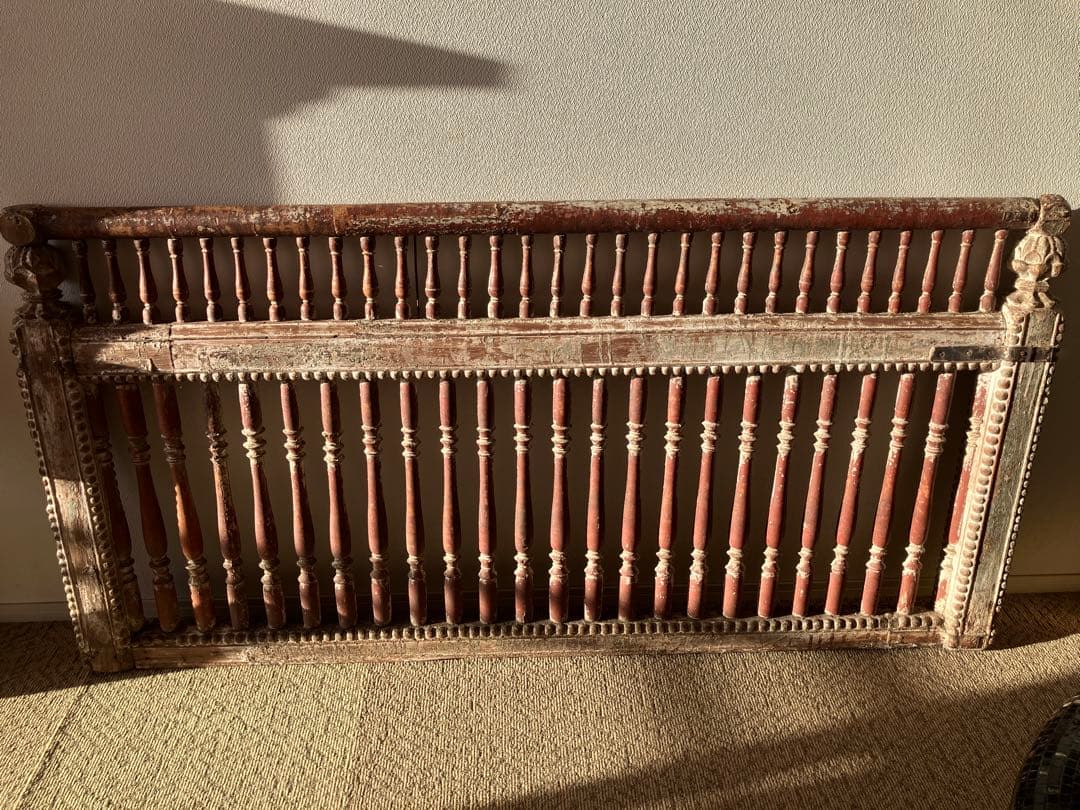 インド アンティーク 木製フェンス　子供部屋 19世紀