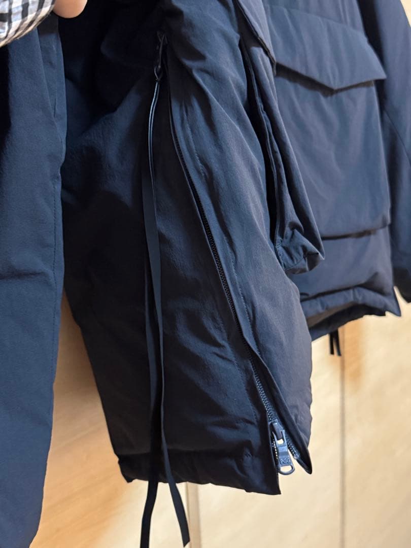 20 PGG パーリーゲイツ　フード付きダウン　ブラック