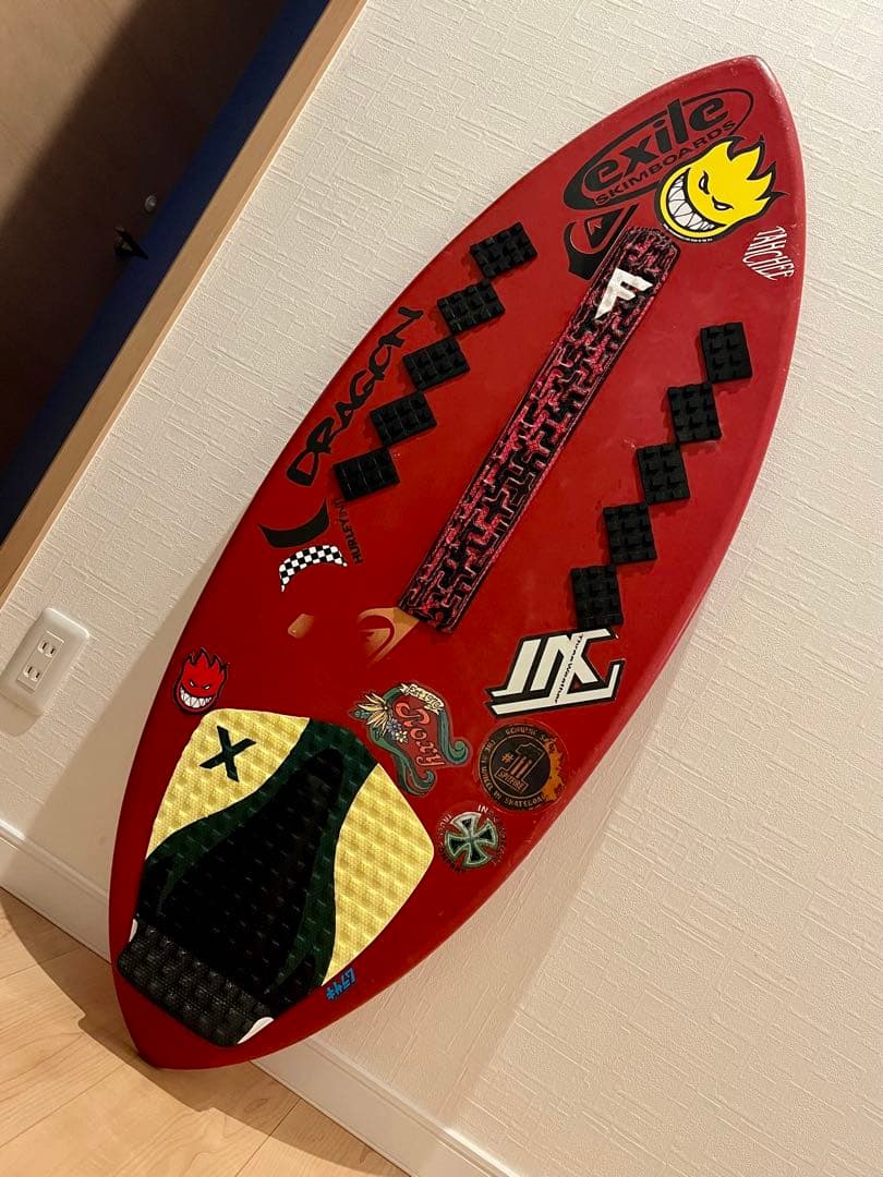 スキムボード exile レッド カーボン素材 130×50 SALE中