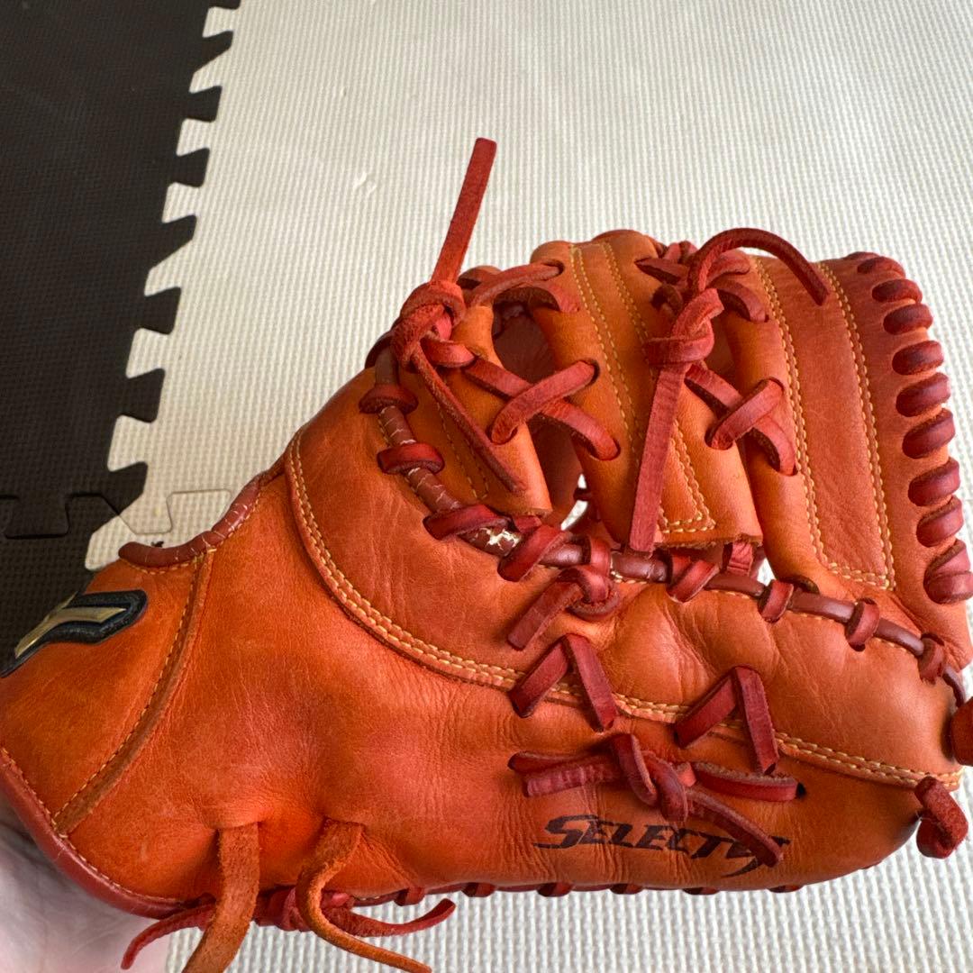 Mizuno ファーストミット オレンジ 軟式 少年野球用