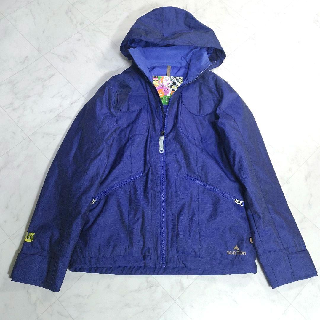 極美品　BURTON　スノボウェア　スキー　上着　ジャケット　青　S
