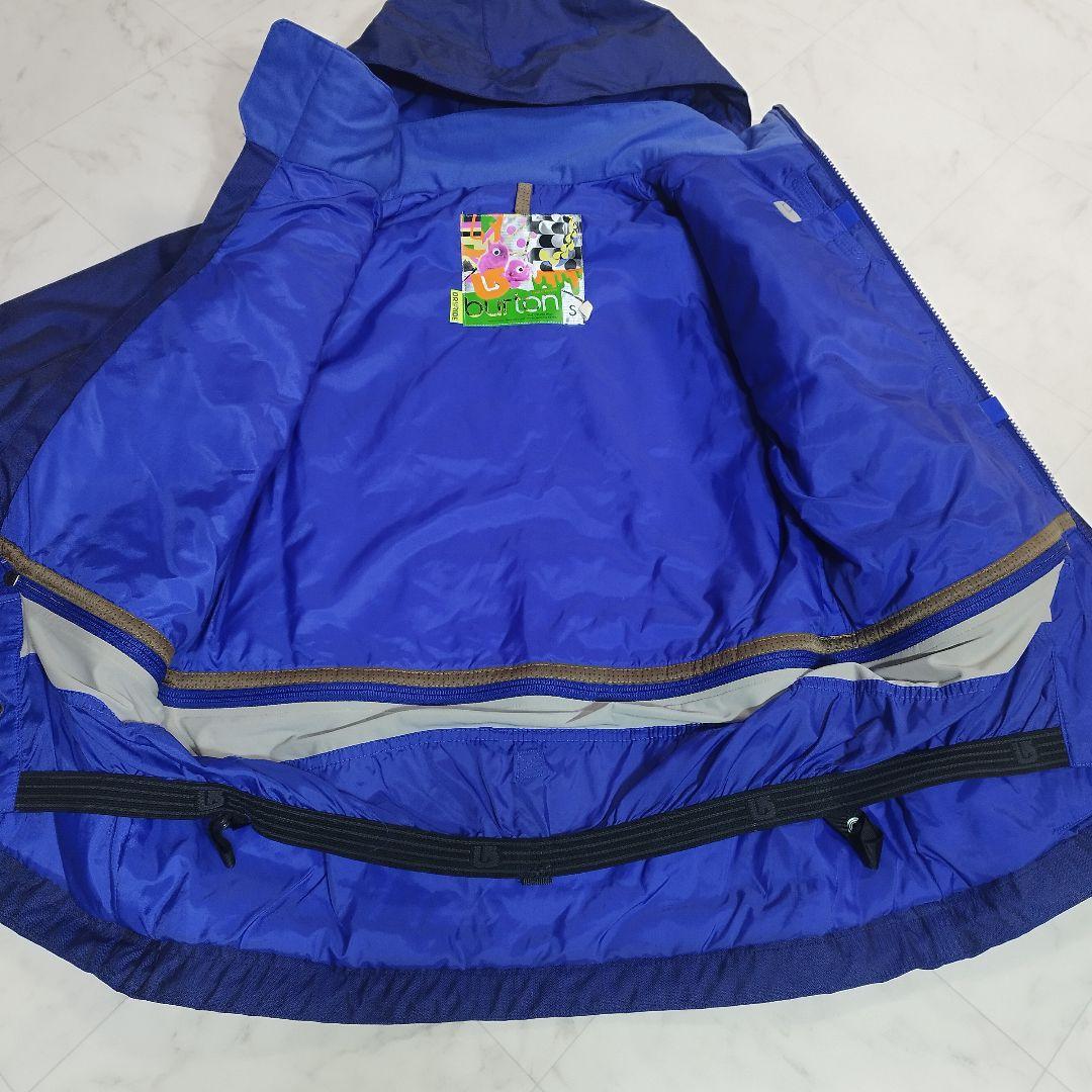極美品　BURTON　スノボウェア　スキー　上着　ジャケット　青　S