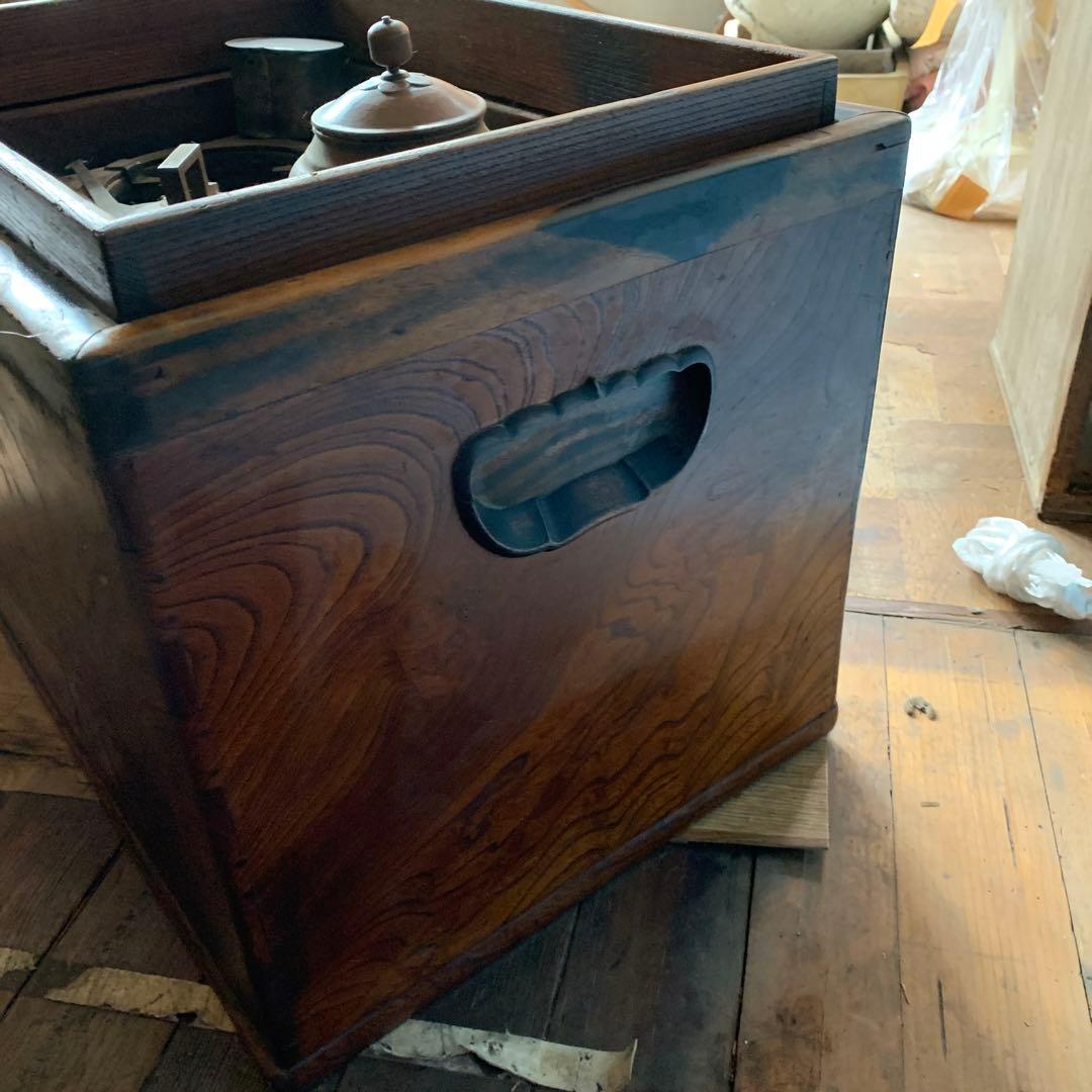 長火鉢 木製 昭和レトロ アンティーク