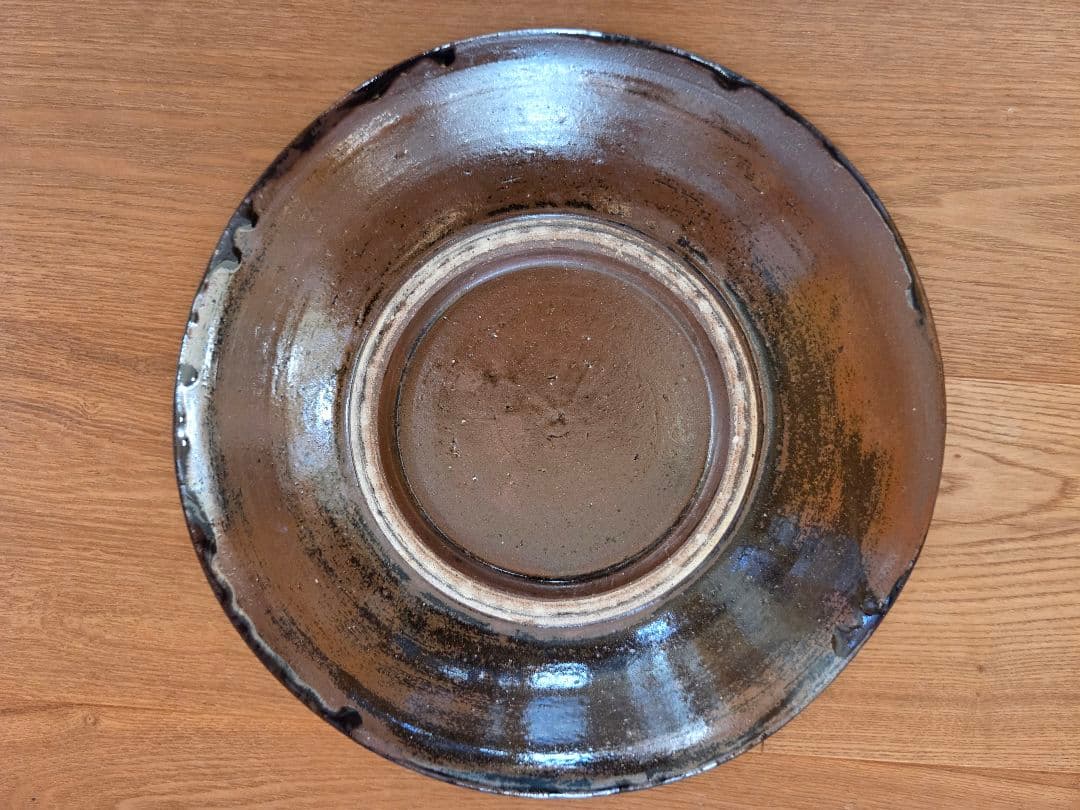 やちむん 読谷 北窯 松田共司作 尺皿 未使用品