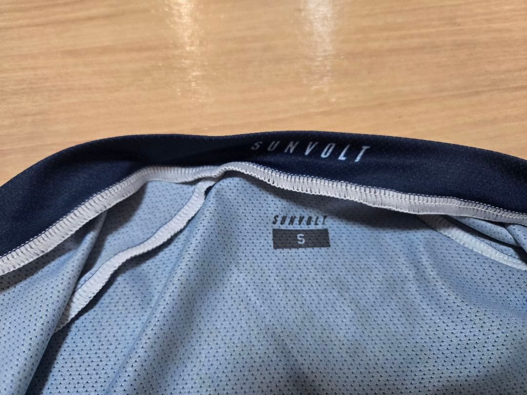 SUNVOLT 半袖サイクルジャージ メンズS ネイビー/ホワイト マグロ