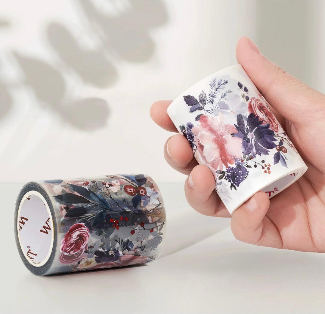 ⭐️SALE⭐️WT《雾色玫瑰》海外マスキングテープ　マステ