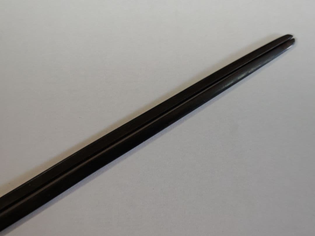 江戸期 　割笄　赤銅　金象嵌