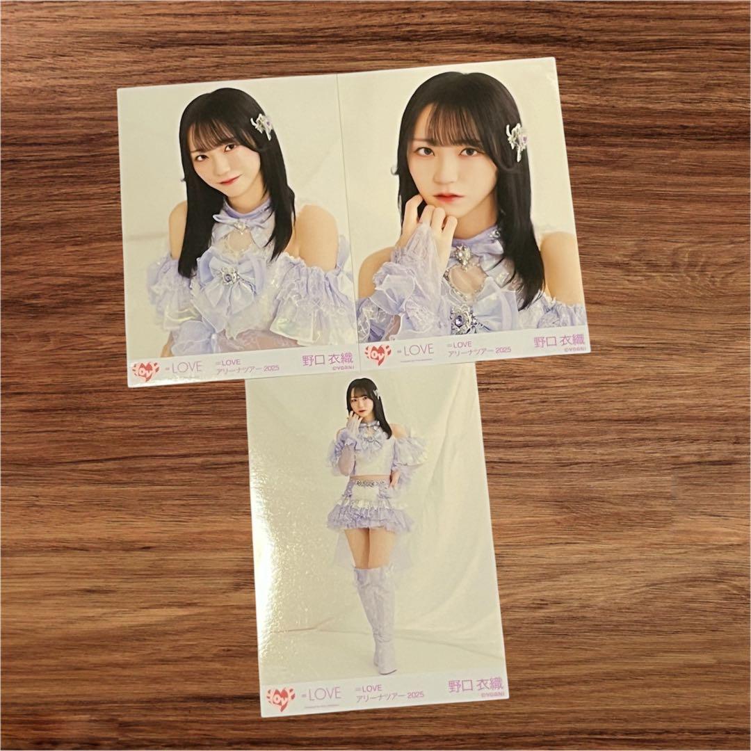 【美品】野口衣織 いおはにほへと 生写真 ファミマ ヘアゴム ネームタグ