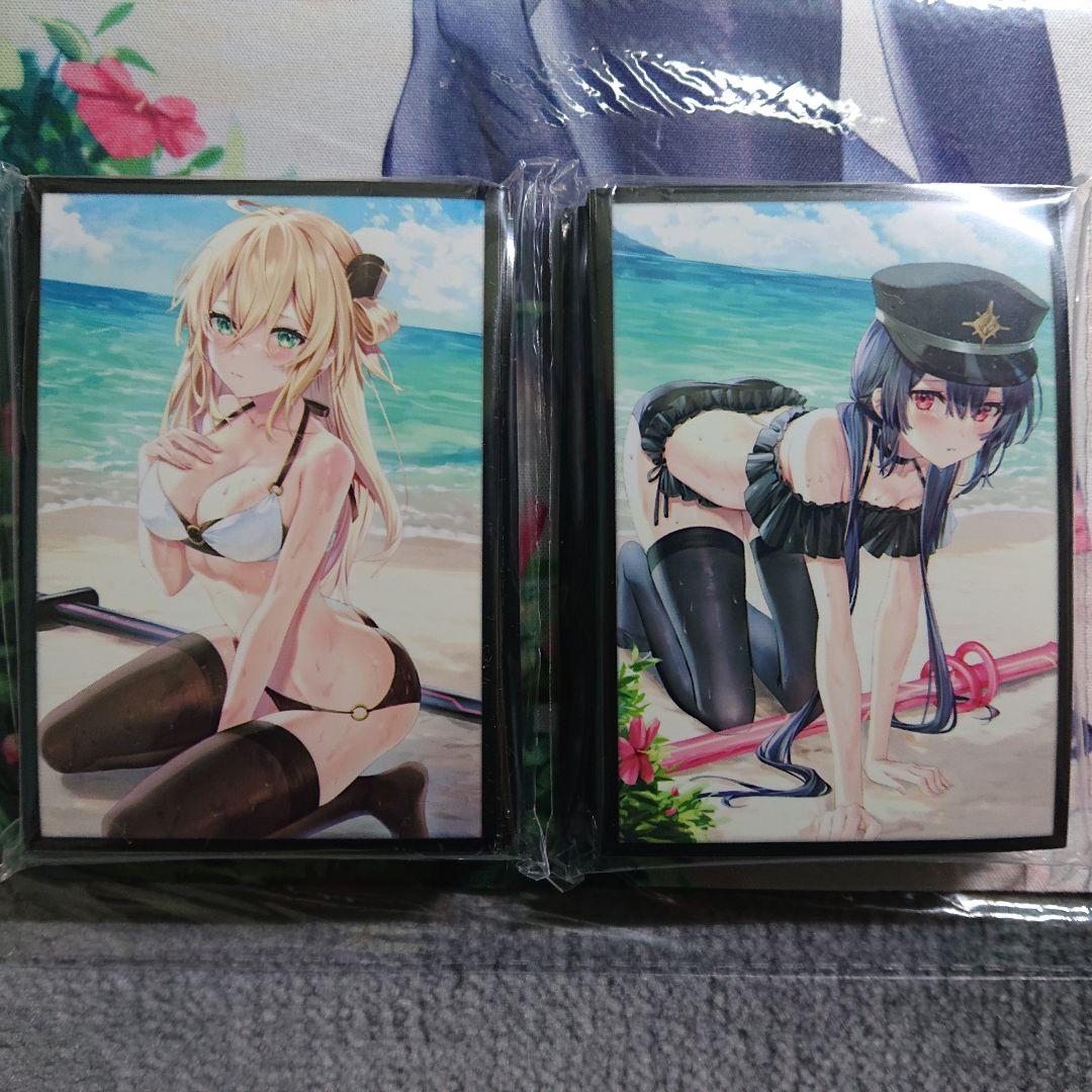 α1 遊戯王 浜辺&水着 閃刀姫 レイ&ロゼ(旧作) スリーブ&プレイマット