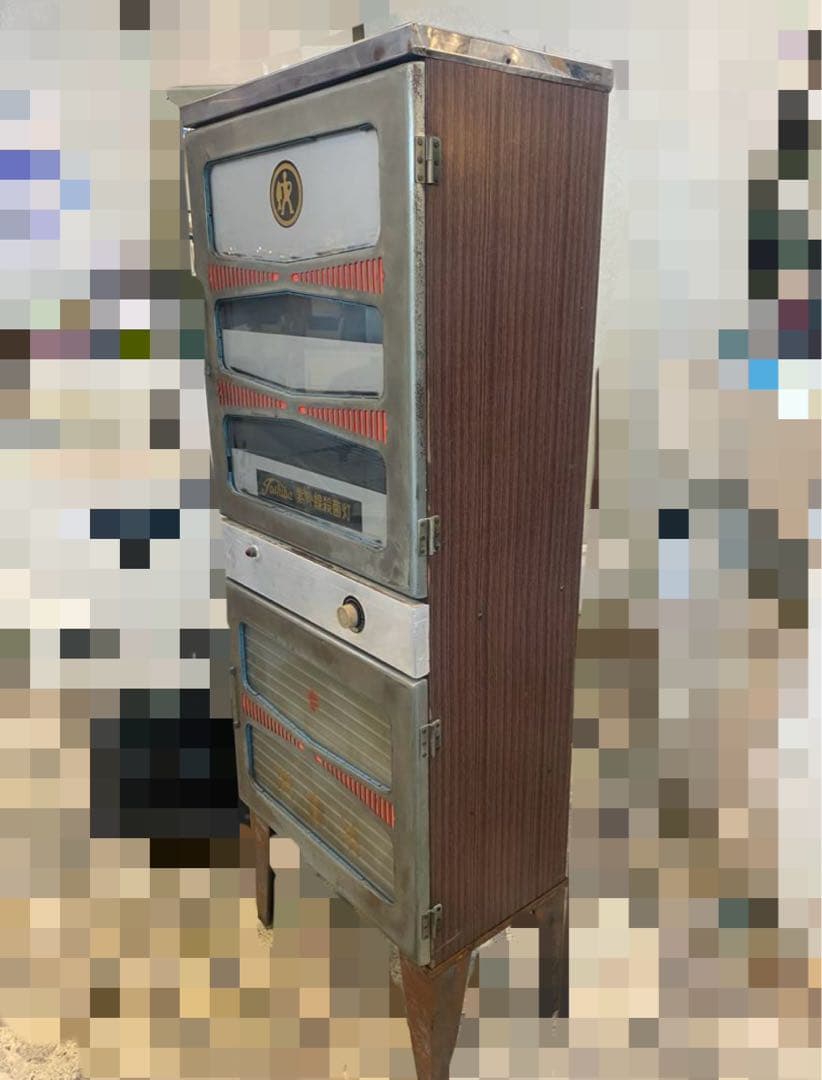 昭和レトロ 紫外線消毒器&保管庫 ライト点灯動作確認済み 希少 アンティーク