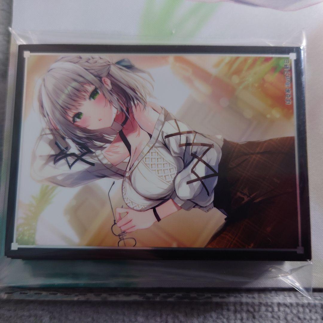 α1 ホロライブ 眼鏡&部屋&私服 白銀ノエル スリーブ&プレイマット