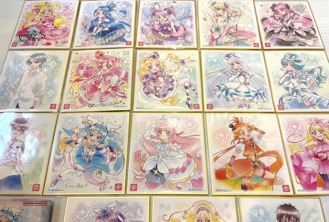 プリキュア 色紙art7 全18種類 18枚 全種類 コンプリート セット ①