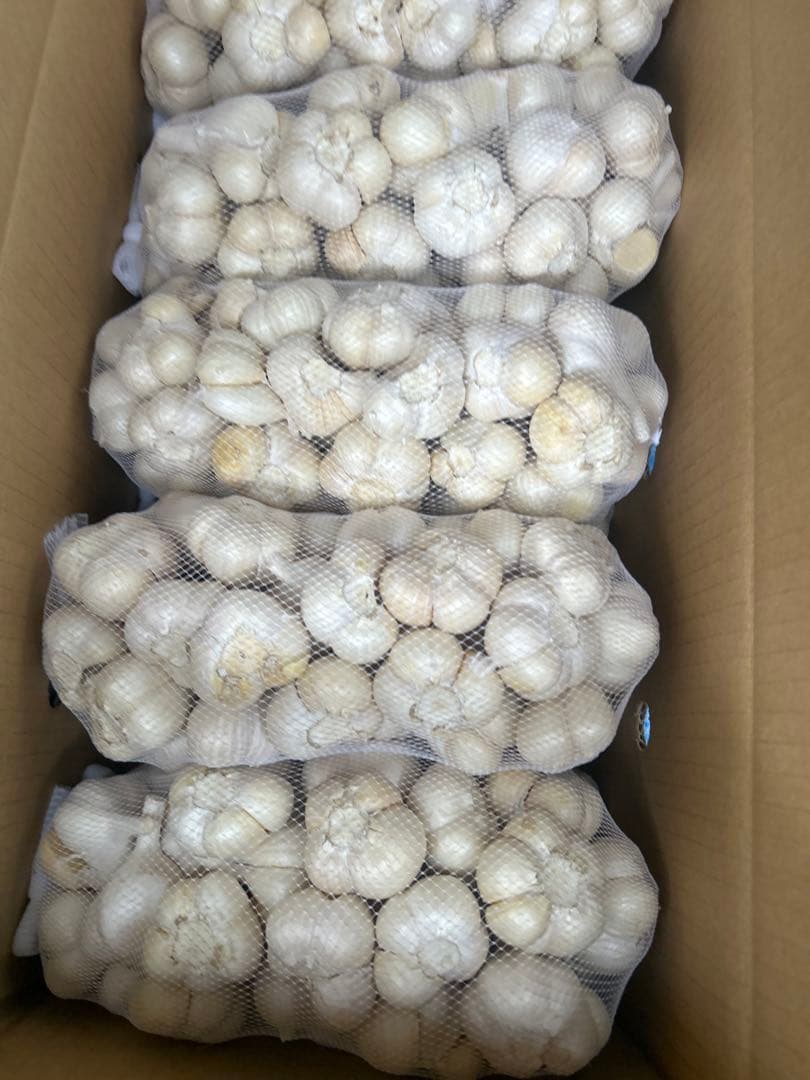 長持ち青森県産農薬不使用福地ホワイトSにんにく5キロ送料無料新鮮なニンニク