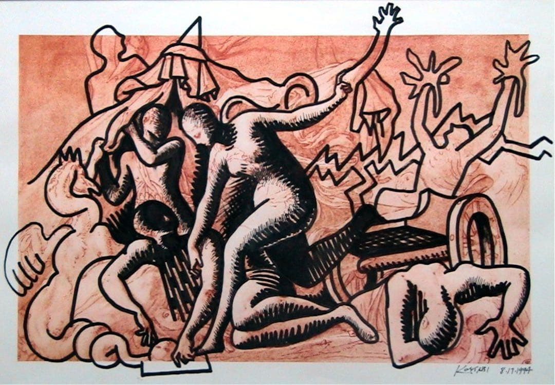 貴重一点物マークコスタビMARK KOSTABI 直筆マーカーデッサン1994