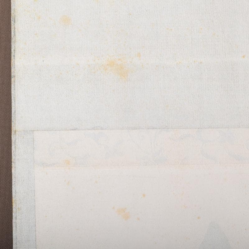 掛軸　前大徳　細合喝堂筆　一行書　「松無古今色」　共箱　C　7719A