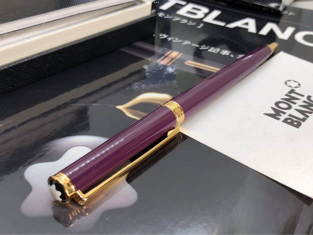 非常にレアなパープル軸※未使用品！稀少軸色！オブリュージュ15280★モンブラン