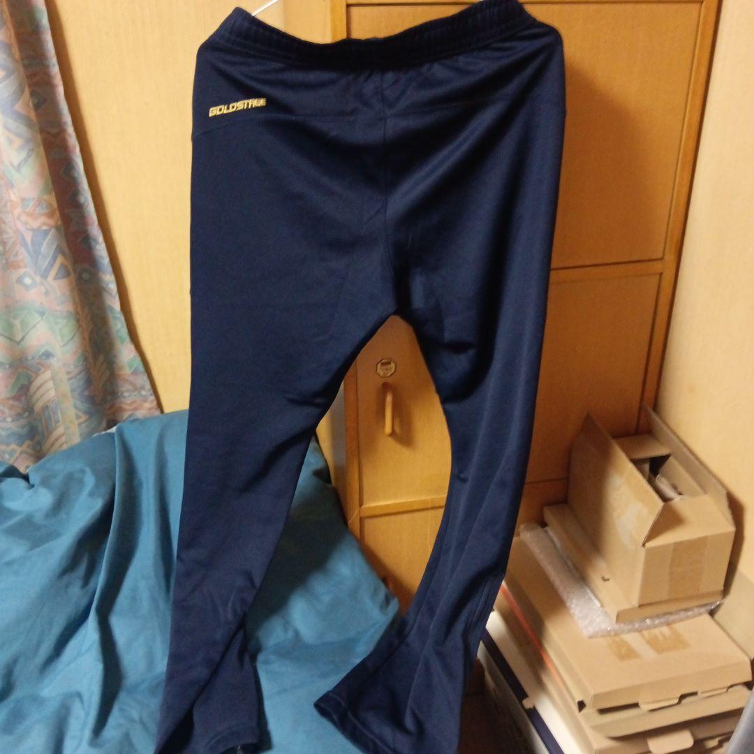 アシックス千葉中央学院 セットアップ ジャージ ＆ロングパンツネイビー Lサイズ