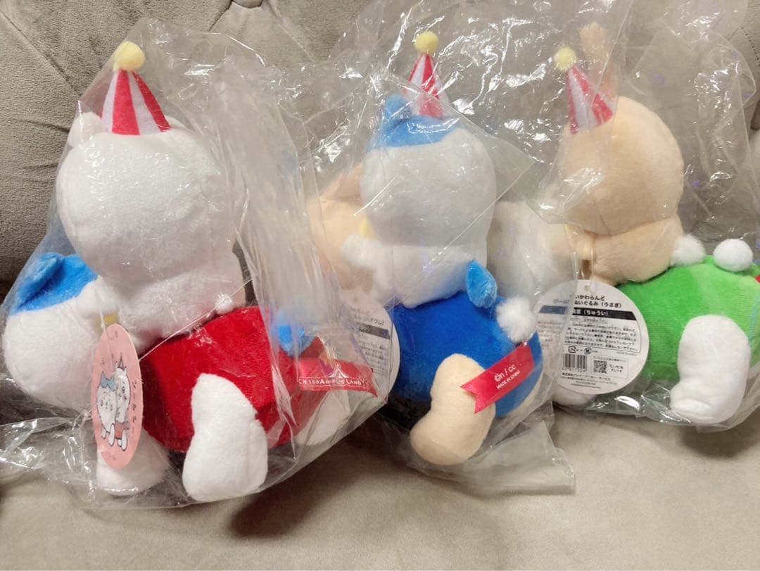 ちいかわらんど ぴーぽぽぬいぐるみ 三体セット 新品