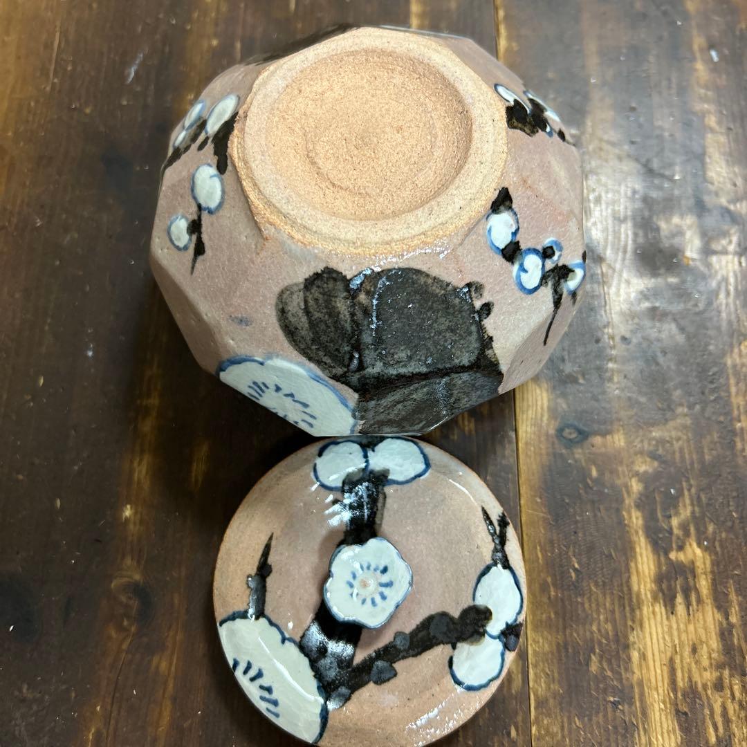 乾山写　蓋物　白梅　京焼　清水焼　美術品　工芸品