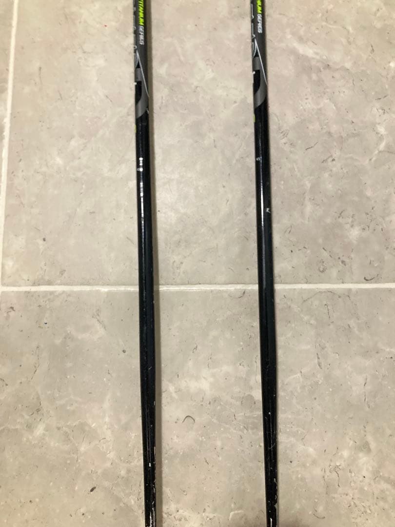 自動車洋さま専用　LEKI スキー ストック　チタン製　黒　白