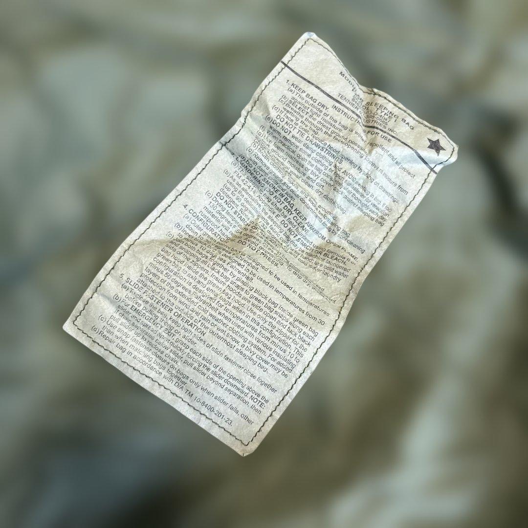 米軍　寝袋　モジュラーシュラフ　ゴアテックス