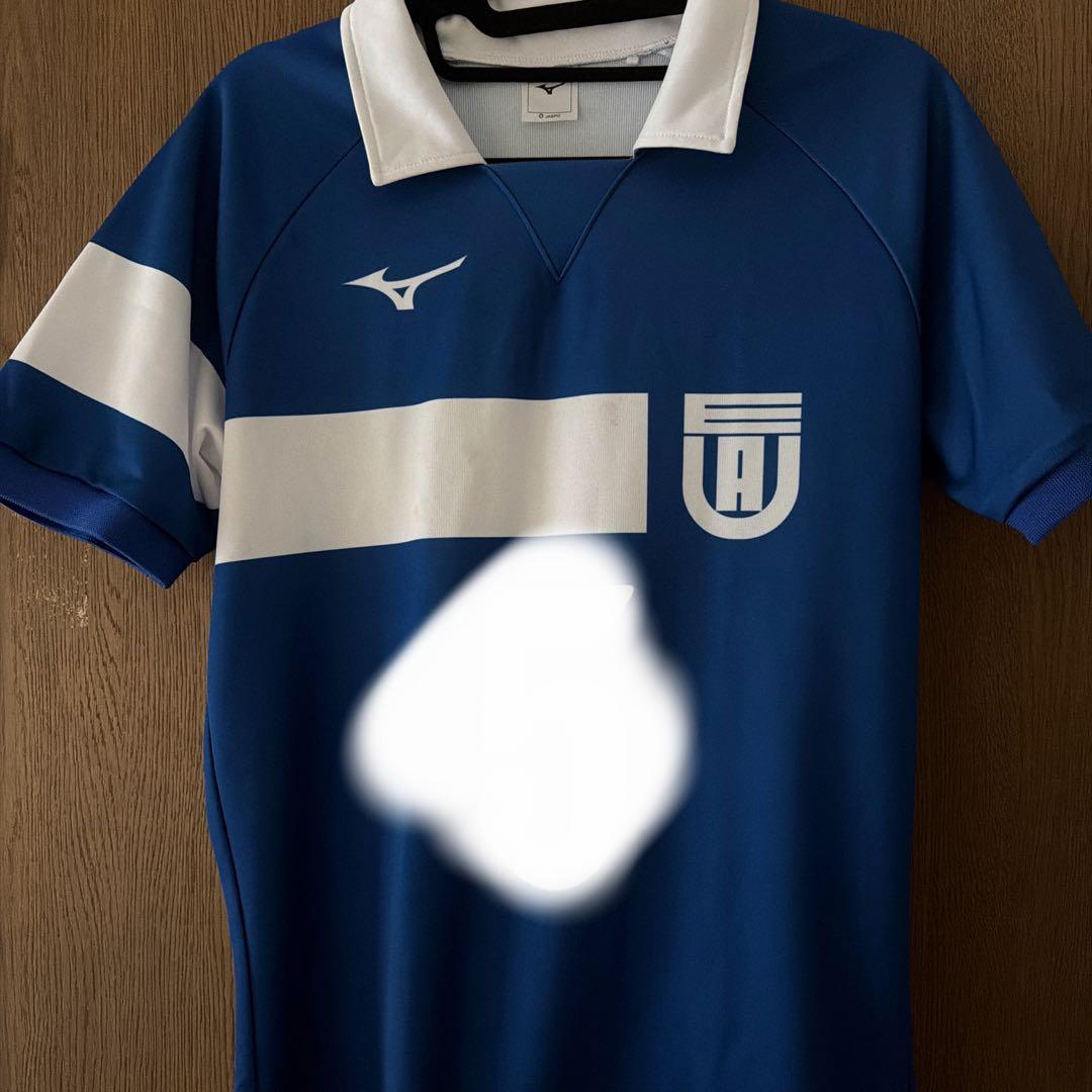 Mizuno バレーボールシャツ 青 東亜大学