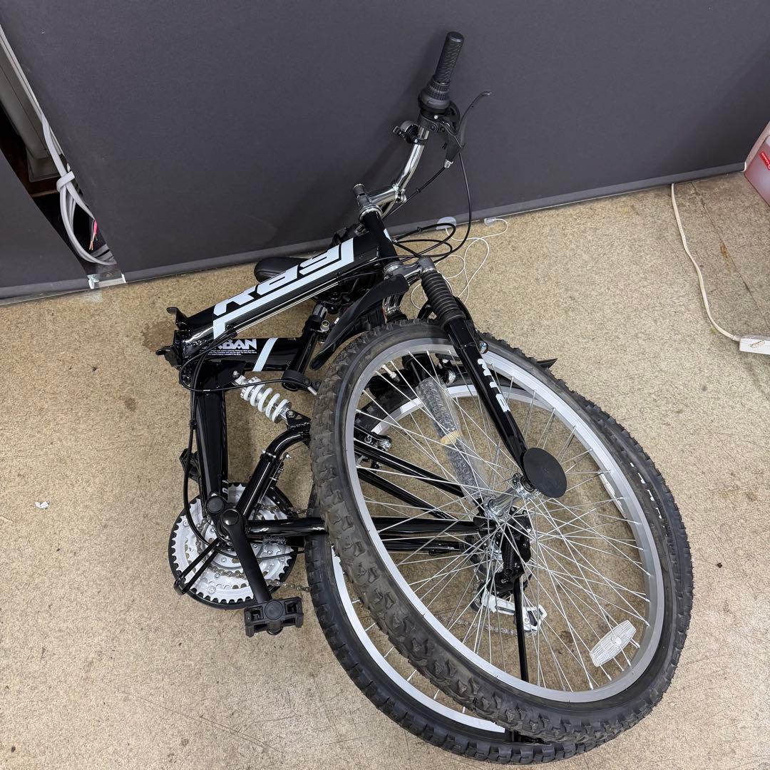 26インチマウンテンバイク 折り畳みURBAN RAY前後サスペンション