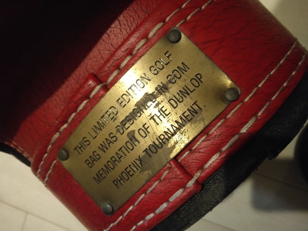 重厚感あり　レア　ダンロップフェニックストーナメント　キャディバッグ