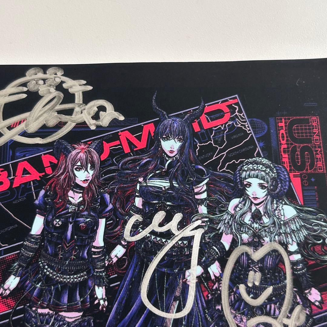 【BAND-MAID】　バンドメイド　くじ　サイン入り　ポストカード　イラスト