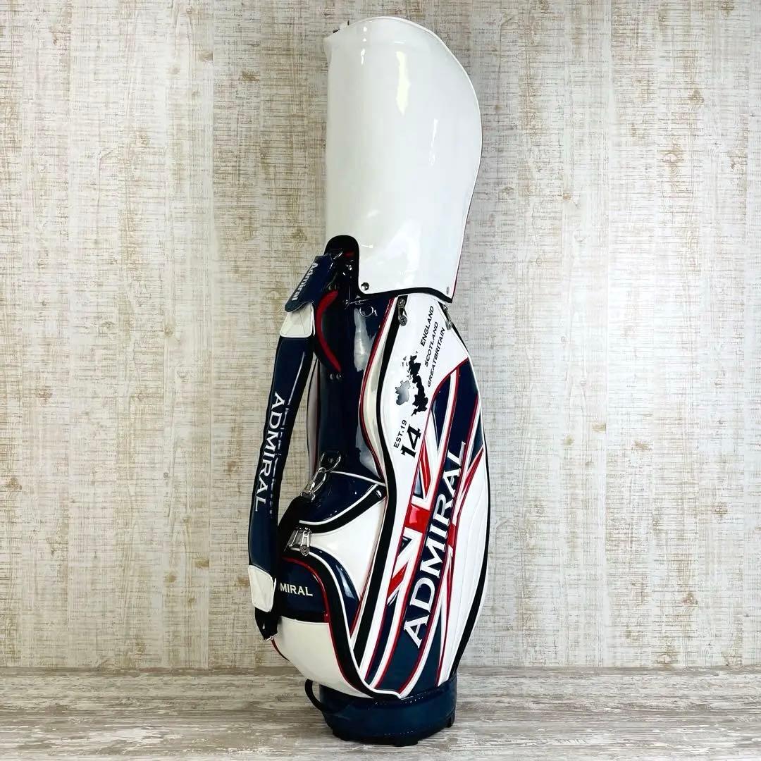 Admiral アドミラル　エナメル　トリコロール　キャディバッグ　9.0型