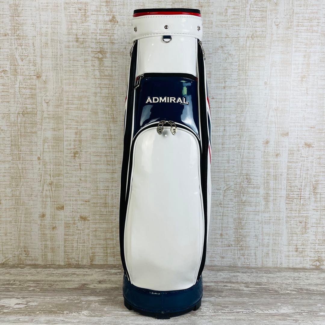 Admiral アドミラル　エナメル　トリコロール　キャディバッグ　9.0型