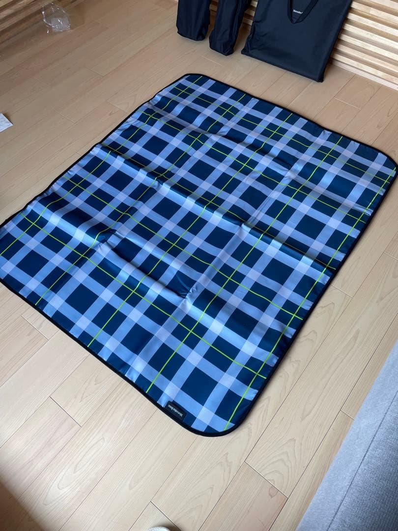 【最終価格】メルセデスベンツ折りたたみチェア2脚とレジャーシート1枚とおまけ付き