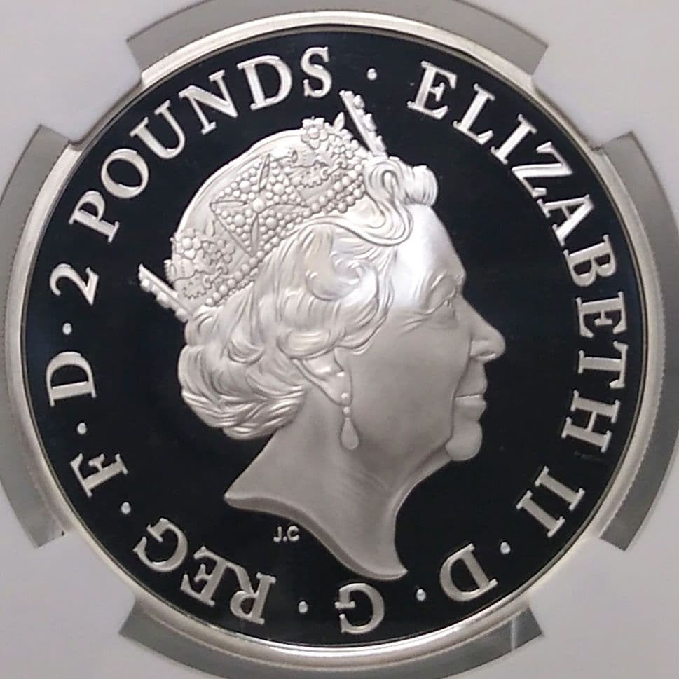2016 ブリタニア ウナ ライオン 2ポンド銀貨 NGC PF70UC ②