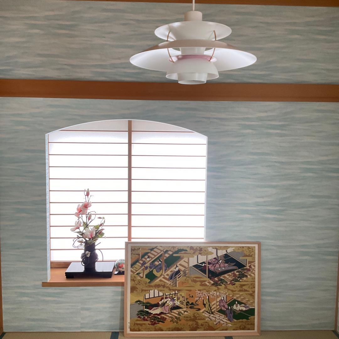 額を特別に作って頂きました。　和紙の作品で大変趣が御座います。