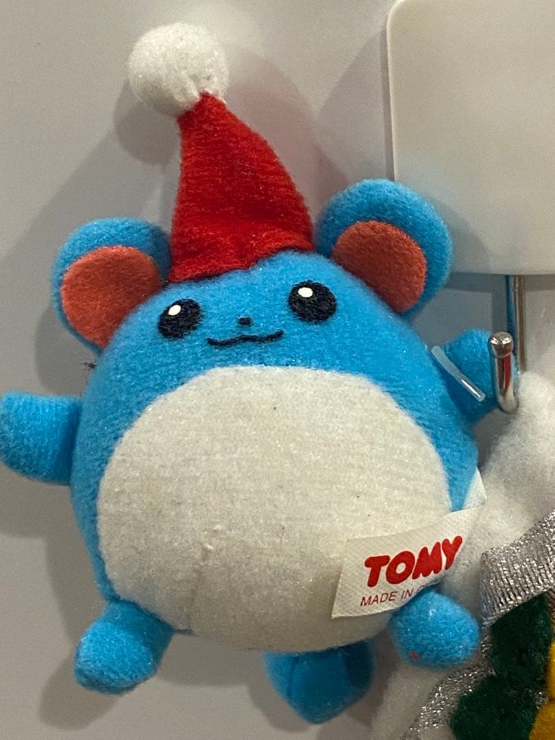 絶版当時物ポケモンオーナメントぬいぐるみ☆マリル/靴下タグ付•新品未開封未展示品