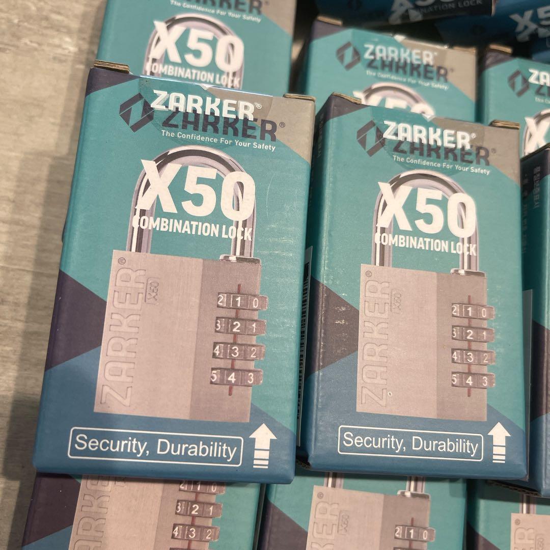 ZARKER 4桁ダイヤル式ロック南京錠 X50：15個/X50L：6個