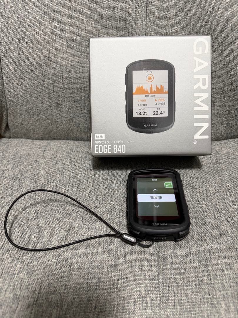 新品同様GARMIN ソーラーGPS サイクルコンピューター　EDGE 840