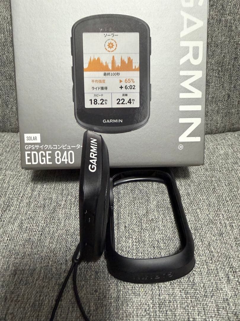 新品同様GARMIN ソーラーGPS サイクルコンピューター　EDGE 840