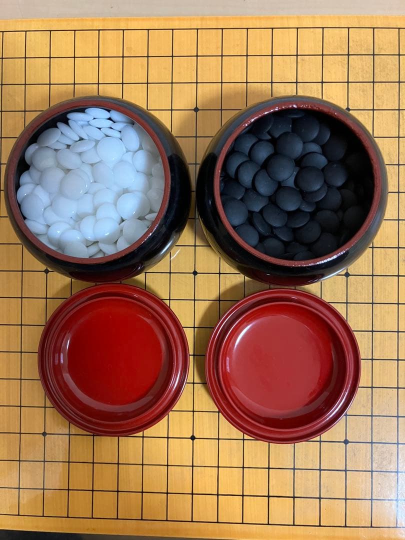 柳山作 囲碁 ミニチュア碁盤ミニチュア碁石 セット