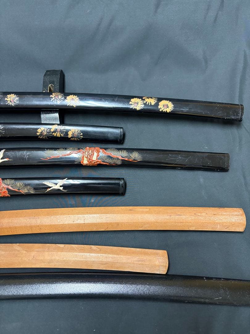 模造刀　日本刀　まとめ　7振り　太刀　脇差　白鞘　刀掛け2個付き