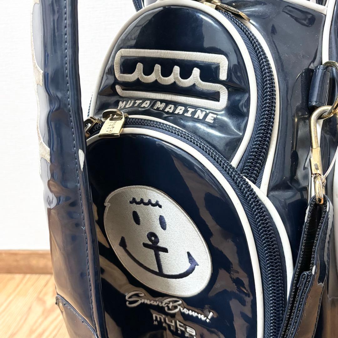 ムータキャディバッグ　エナメル素材mutaスタンド型