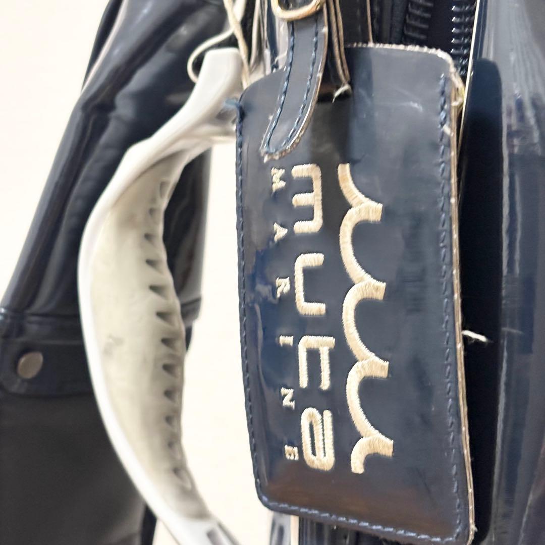 ムータキャディバッグ　エナメル素材mutaスタンド型