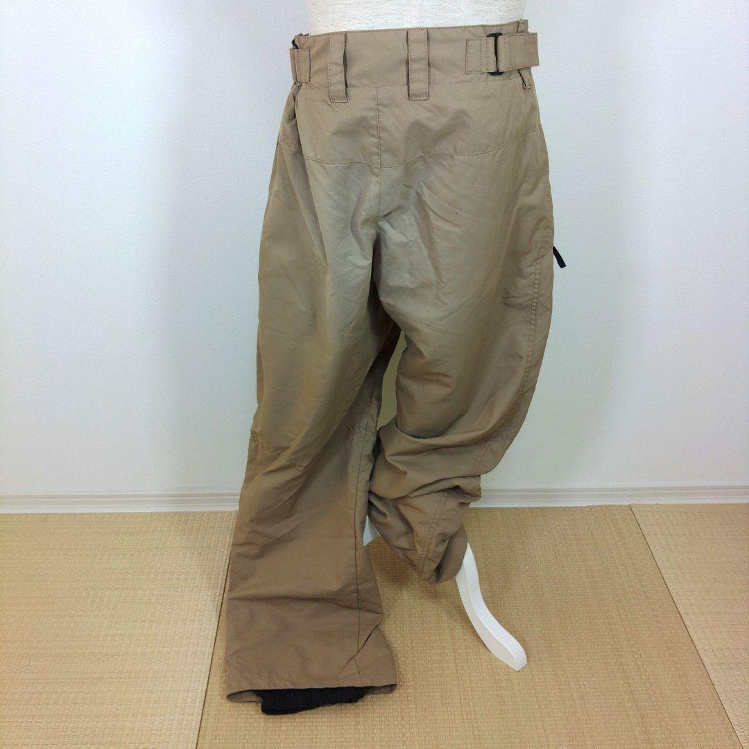 クイックシルバー　メンズ　XL　スノーボードウェア　上下　ベージュ　チェック柄