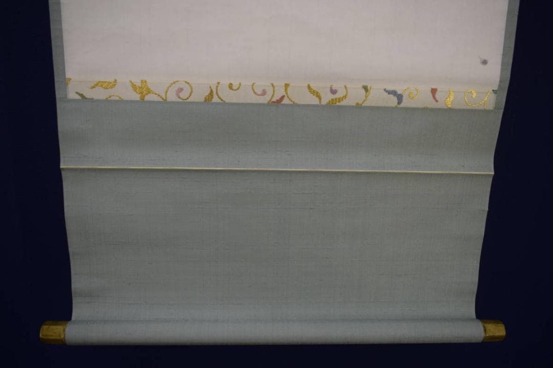 不詳/作者不詳/不二山画賛/富士山画賛/横物/桐共箱付/布袋屋掛軸HJ-987