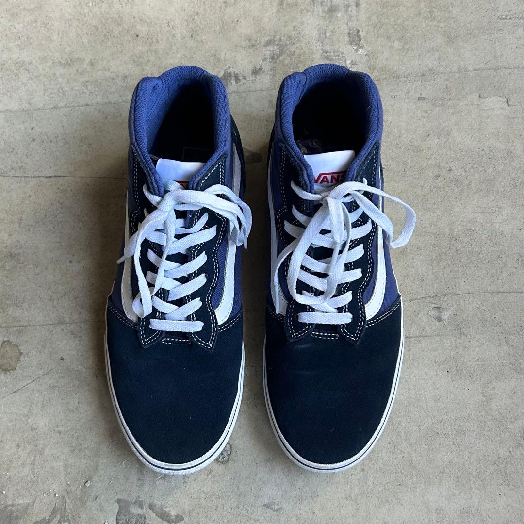 VANS WARD HIGH NAVY スニーカー