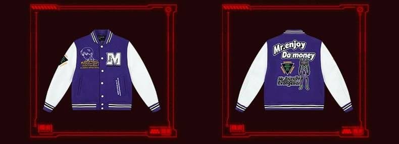 日本未発売 MEDM EVANGELION BASEBALL JACKET