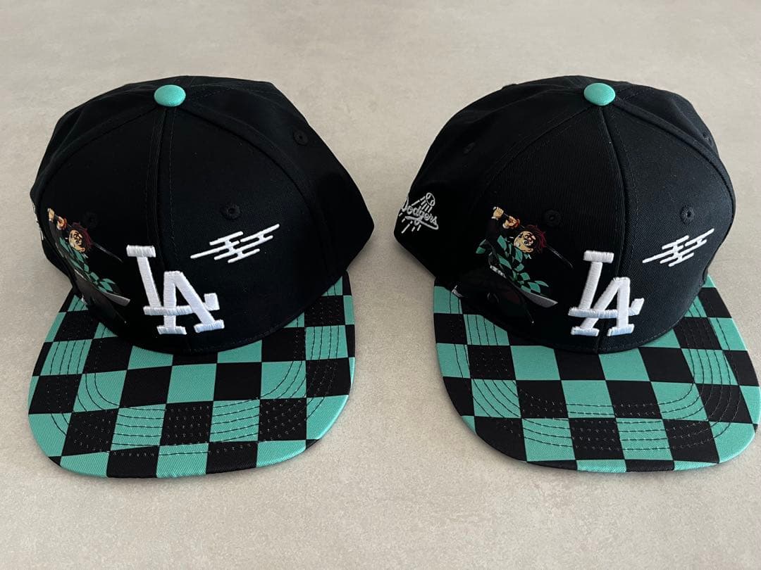 【2個セット】鬼滅の刃 ×　LAドジャース　コラボキャップ