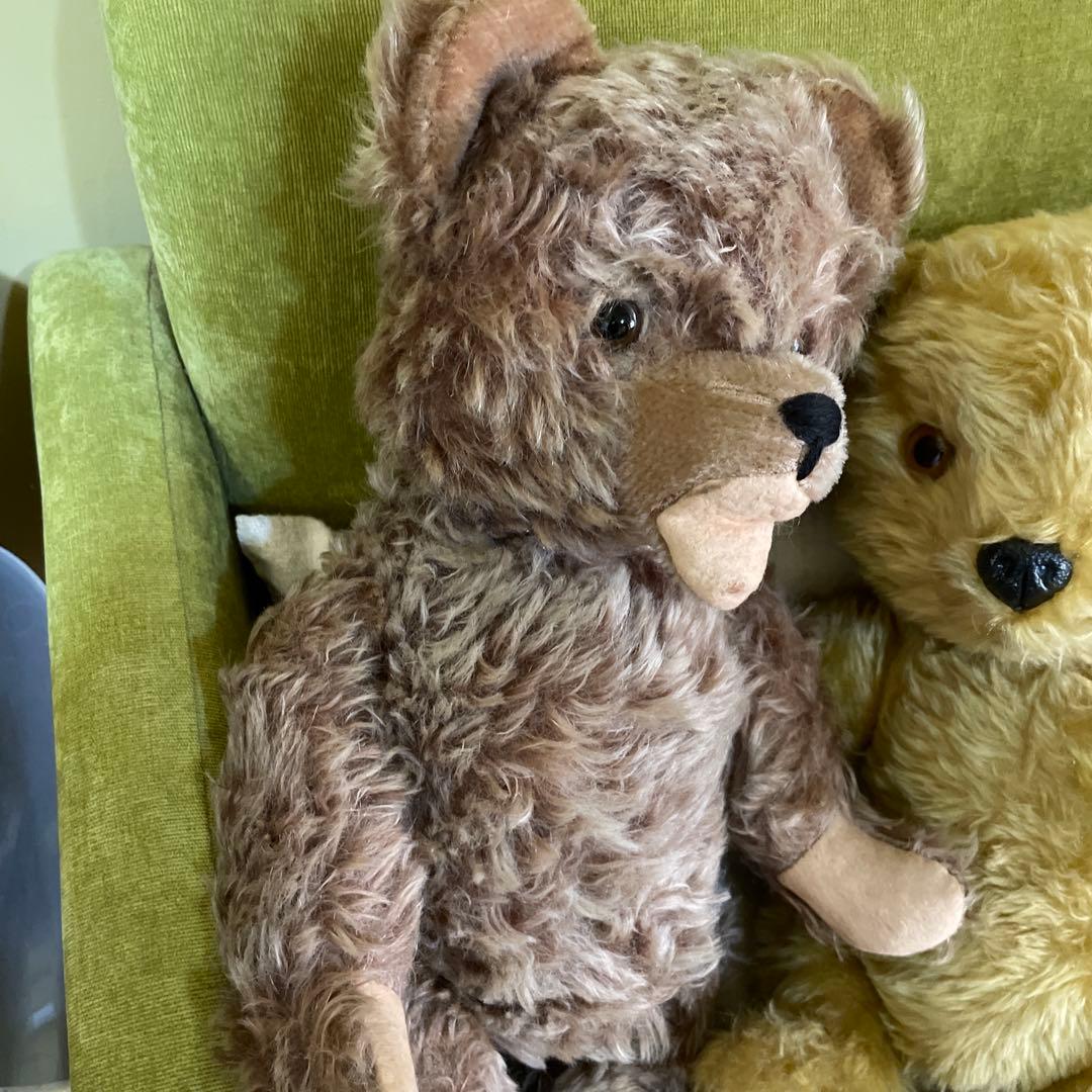 588イギリスベア、アンティーク、ビンテージ3体可愛い子チャドも