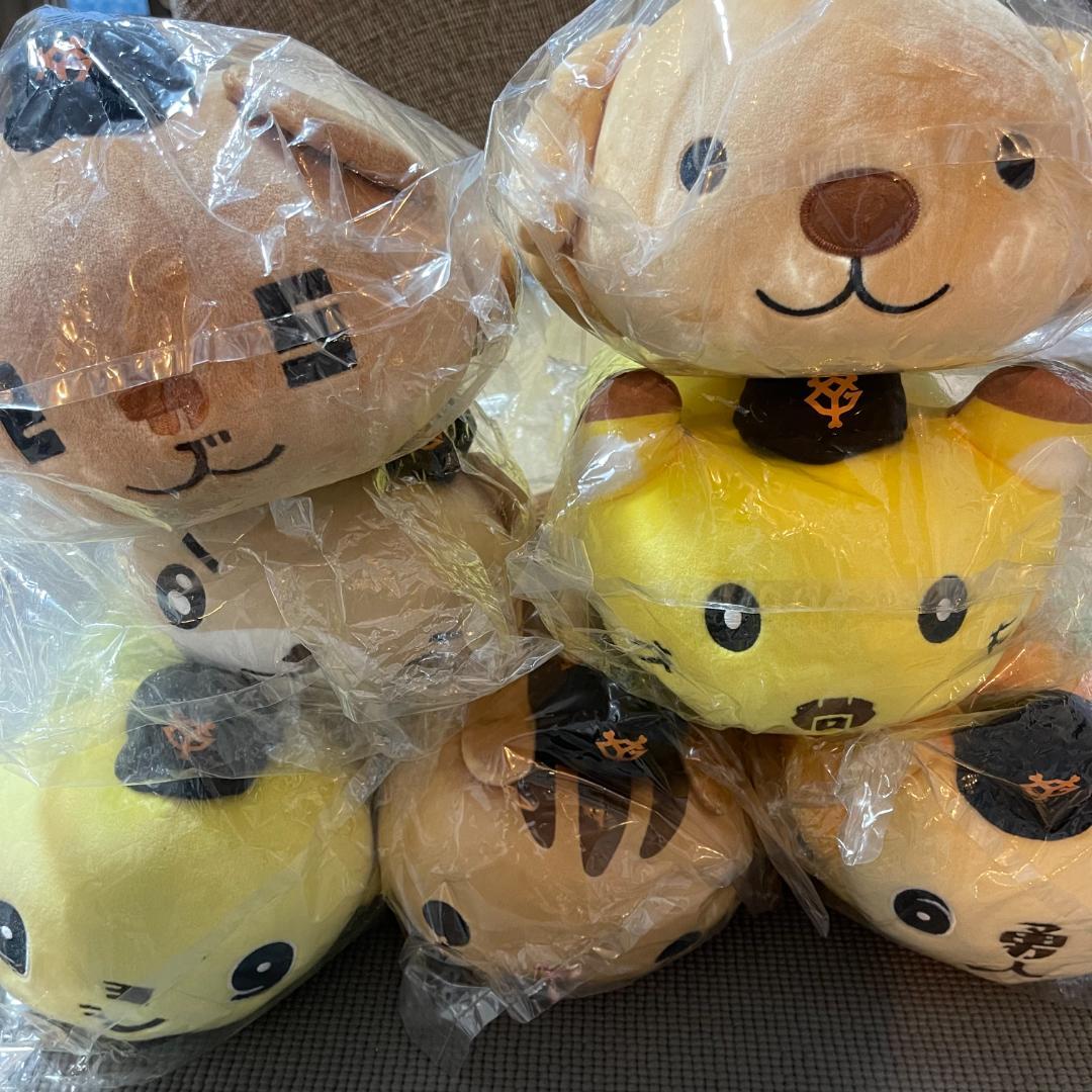 【新品未使用】ジャイアンツ★パペット★ぬいぐるみクッション全7個セット
